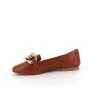 Osmose Mocassin Cuir Camel Orne D'Une Chaine Gourmette Oversize, Signe Osmose Online