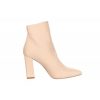 Osmose Bottine En Lycra Nude Bout Pointu Talon Bloc, Osmose Shoes Paris. Clearance