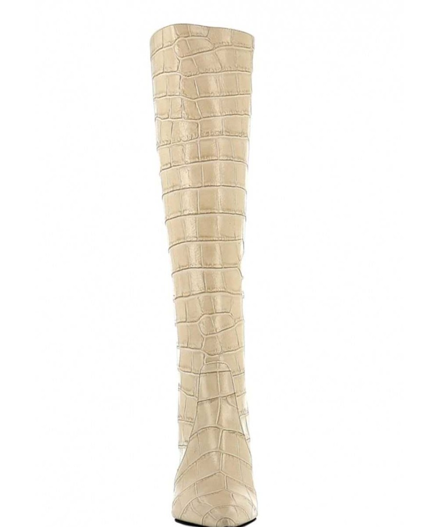 Osmose Botte Sunny Cuir Beige Effet Croco Hot