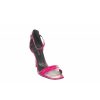 Osmose Maginifique Sandale Femme Sur Robe Effet Croco Fushia A Talon Haut Signee Osmose Shoes Paris Hot