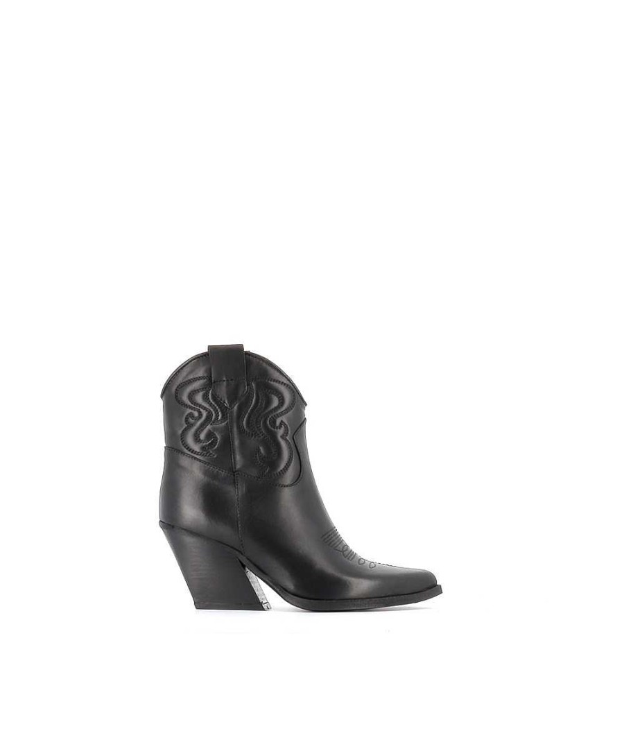 Osmose Boots Santiag India Cuir Noir Clearance