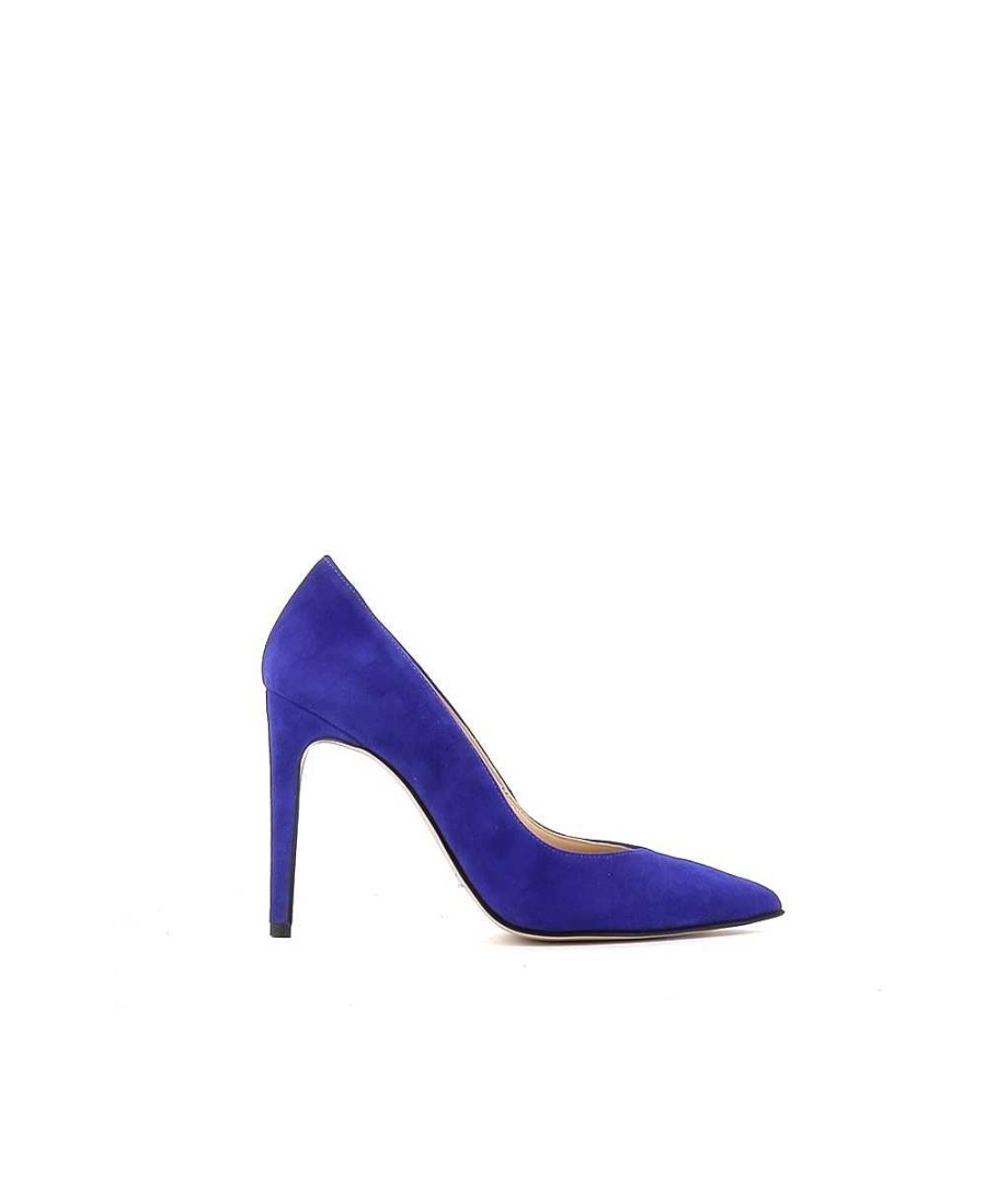 Osmose Escarpin Laura Daim Bleu New