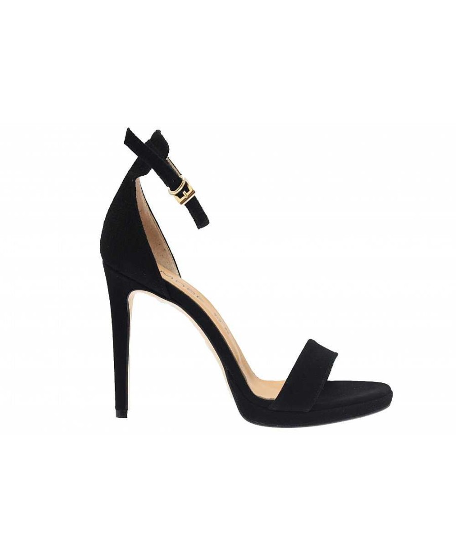 Osmose Habillez Vous De Noir En Osmose Shoes: Sandale Daim Noir Bride & Talon Best