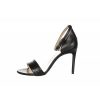 Osmose Nouvelle Sandale Cuir Noir A Talon Fin, Feminine Et Confortable. Clearance