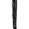 Osmose Botte Femme Cuir Noir Signee Osmose Couture Paris Clearance