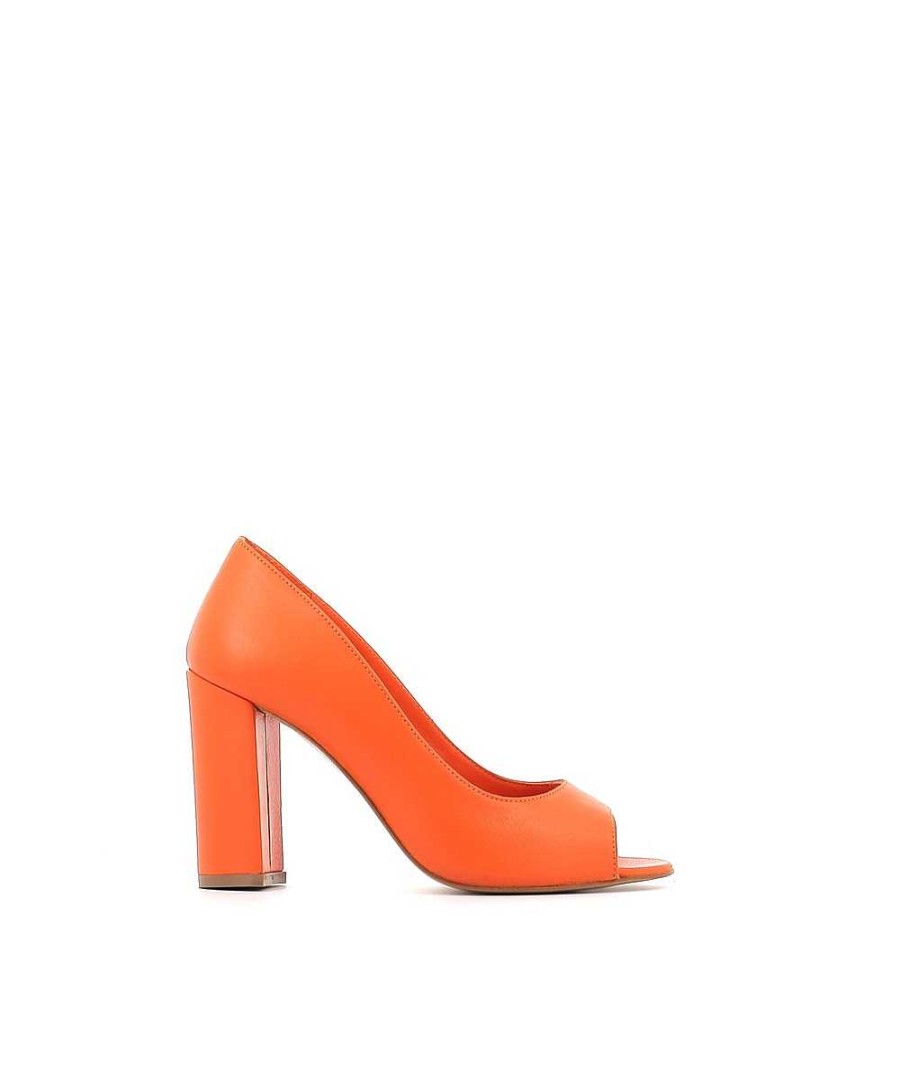 Osmose Escarpin Lydia Cuir Orange Online