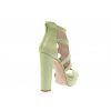 Osmose Sublime Nouvelle Couleur Sandale Talon Daim Vert Pastel Osmose Shoes Online