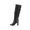 Osmose Botte Sarah Plissee Cuir Noir Online