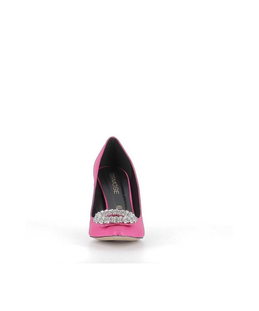 Osmose Escarpin Tracy24 Satin Fuxia New