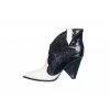 Osmose La Touche Western Chi Black & White En Boots Santiags Signee Osmose New