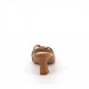 Osmose Mule Chaina Cuir Camel Mule Dotee D'Une Chaine Doree Oversize New