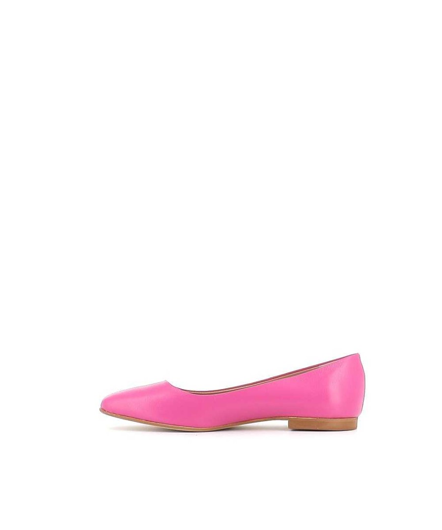 Osmose Ballerine Wolfy Cuir Fuxia New