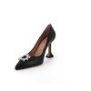 Osmose Escarpin Huda Strass Cuir Noir Online