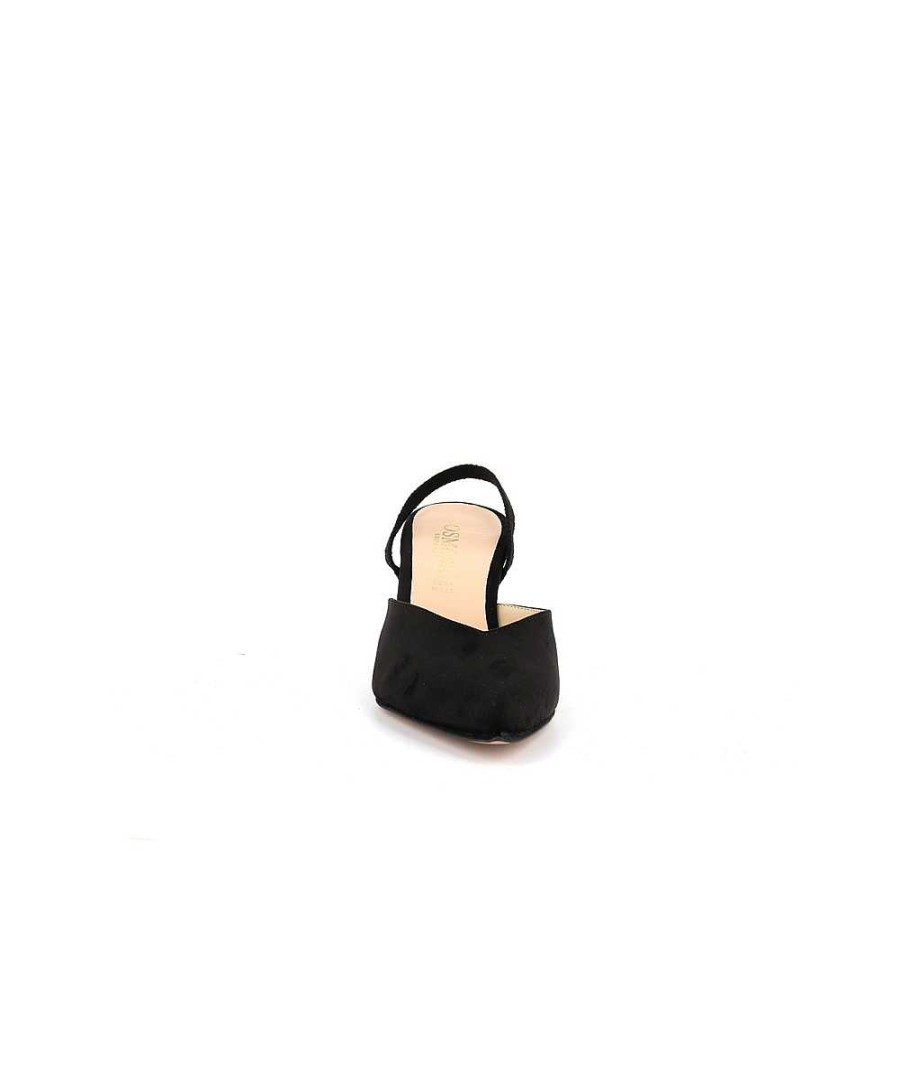 Osmose Lilou Escarpin Daim Noir Sling Back Best