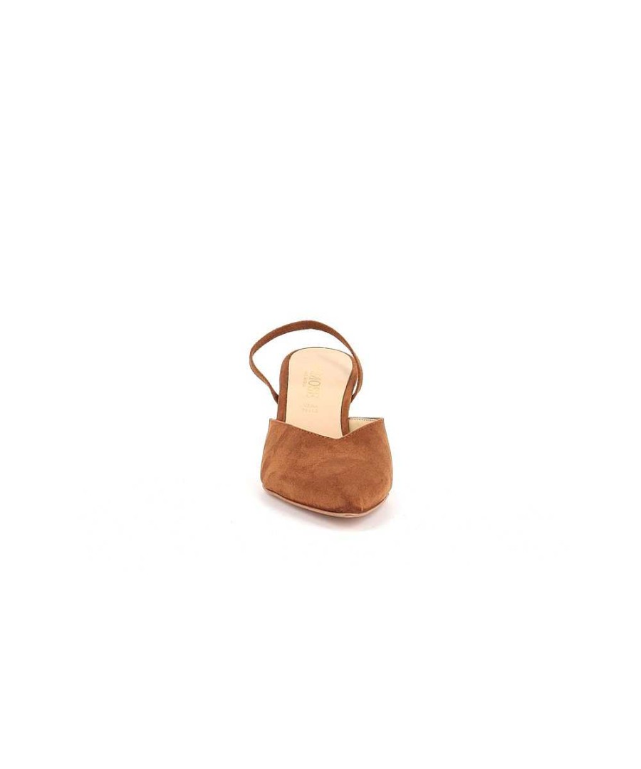 Osmose Escapin Lilou Daim Camel Sling Back Hot