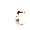 Osmose Keira Sandale Talon Cuir Blanc Clearance