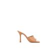 Osmose Realisees En Italie Dans Du Cuir Lisse Nude, Les Mules Inas Signees Osmose Shoes Paris. Best