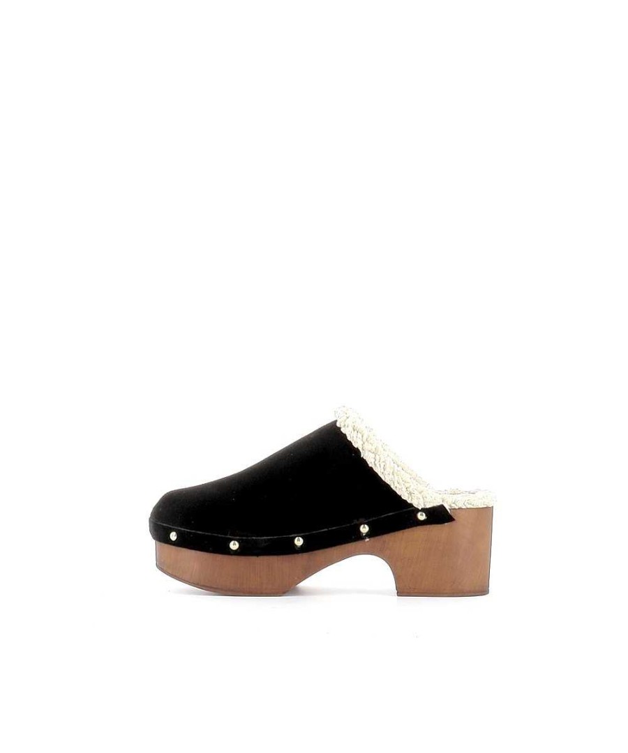 Osmose Mules Sabot Olga Daim Noir Online