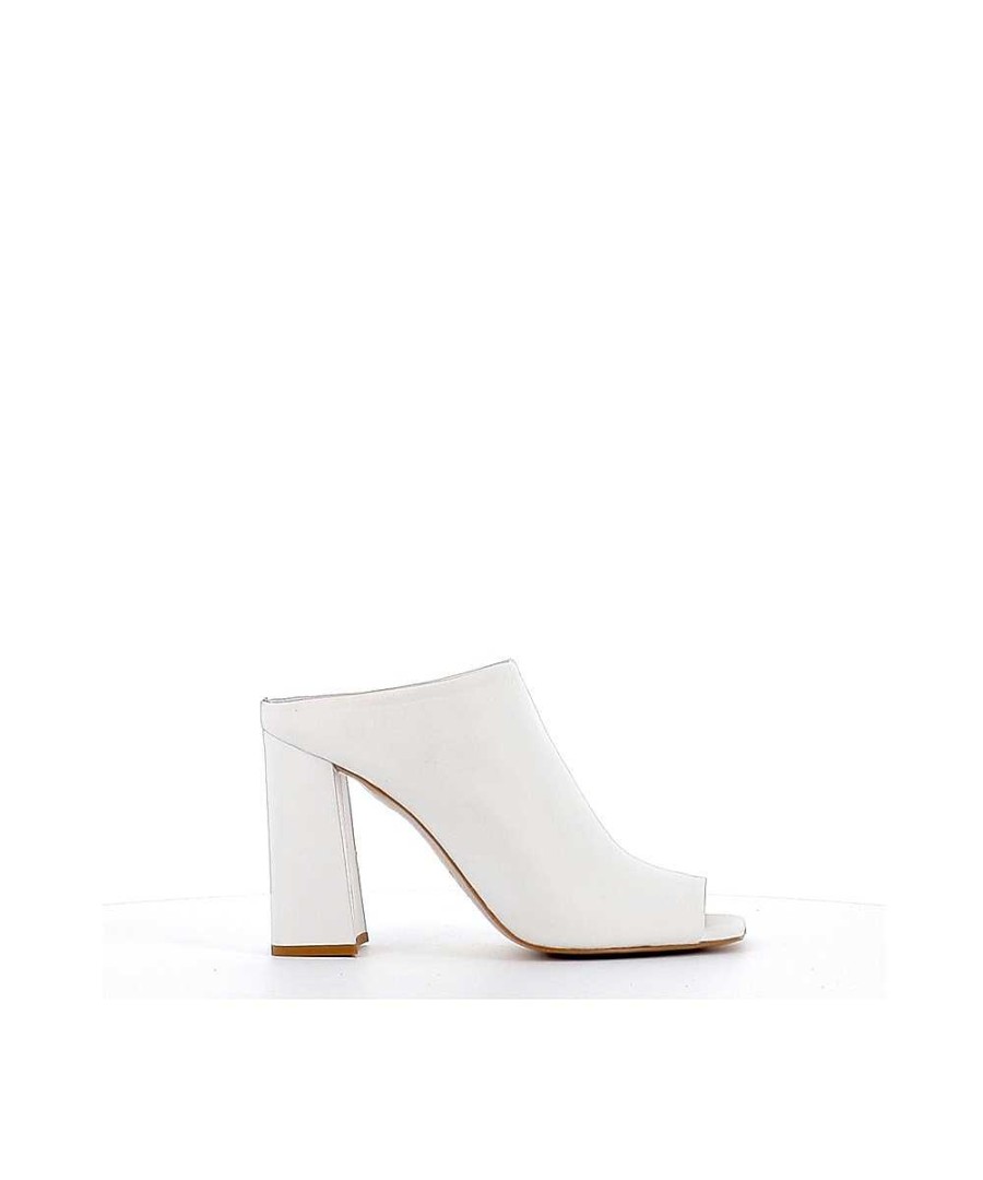 Osmose Mule Linda Cuir Blanc Online