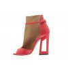 Osmose Passionnez En Sublime Bottine Ete Femme Cuir Rouge A Talon Osmoseshoes Clearance