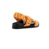 Osmose Sandale Osmose Faconnee En Italie Dans Un Epais Cuir Matelasse Orange. Online