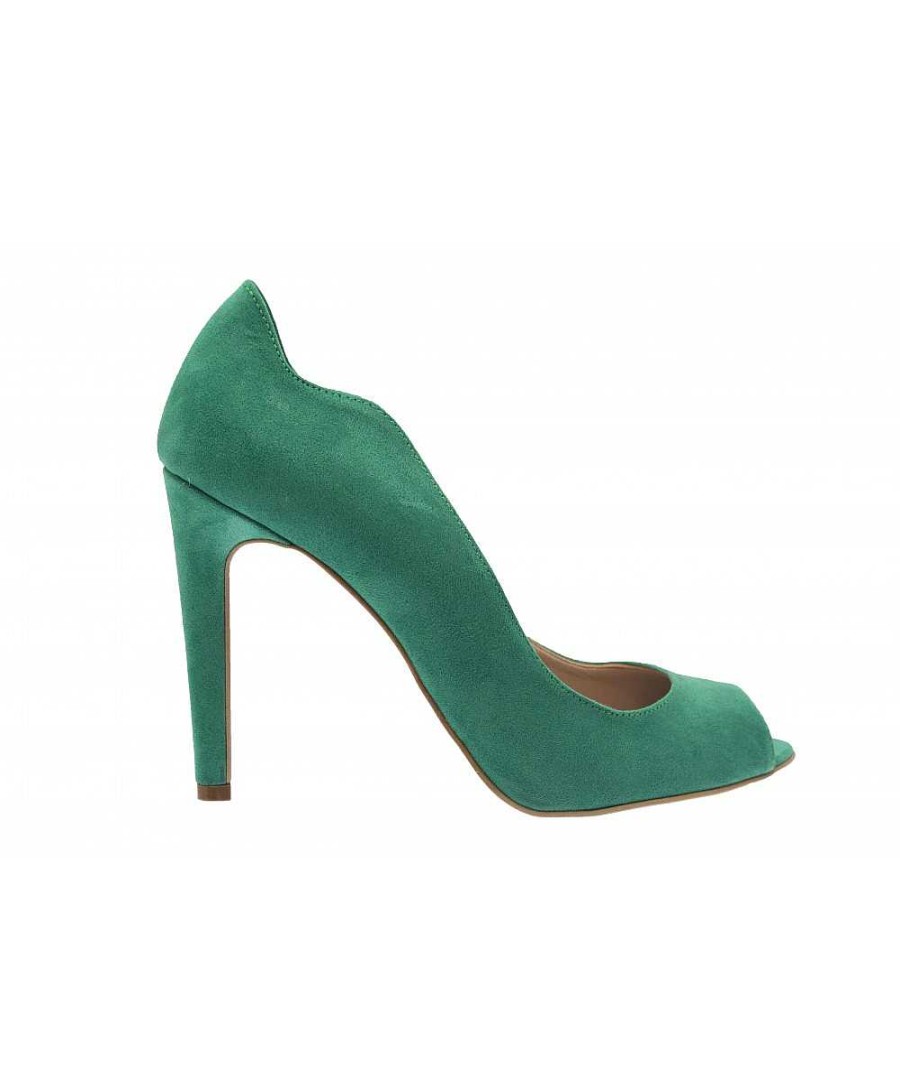 Osmose Mettez Du Vert A Vos Pied: Escarpin Ajoure A Vague Osmose Shoes Paris New