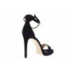 Osmose Habillez Vous De Noir En Osmose Shoes: Sandale Daim Noir Bride & Talon Best