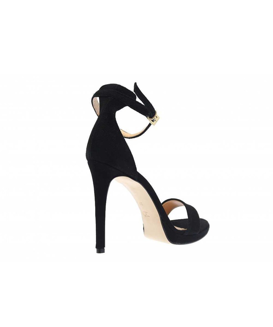 Osmose Habillez Vous De Noir En Osmose Shoes: Sandale Daim Noir Bride & Talon Best