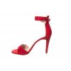 Osmose Sandale : Daim Rouge A Bride & Talon Fin Hot