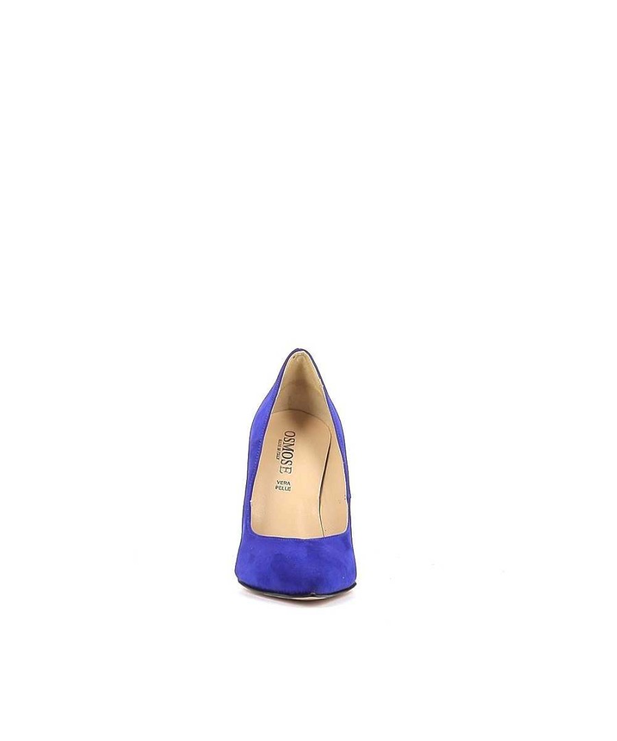 Osmose Escarpin Laura Daim Bleu New