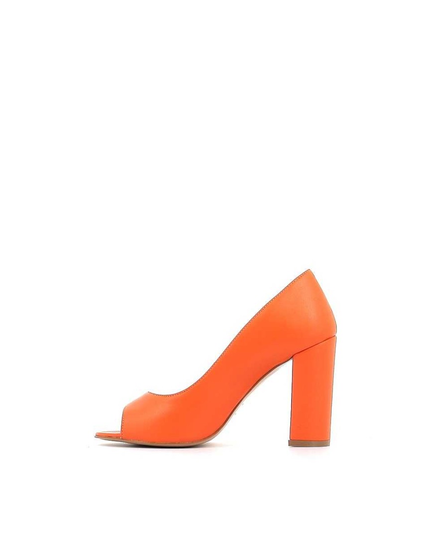 Osmose Escarpin Lydia Cuir Orange Online