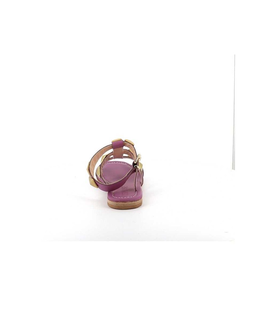 Osmose Sandale Nawel Cuir Violet Cloute Wholesale