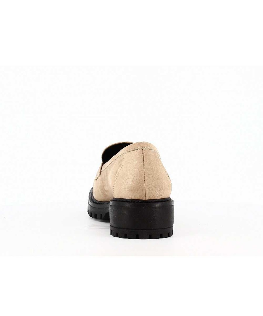 Osmose Mocassin Beige Tissu Facon Daim Online