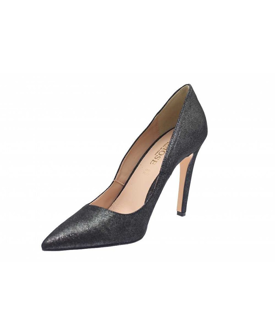 Osmose Black Brillance En Osmose Shoes Paris: Escarpin Daim Noir Paillete Hot