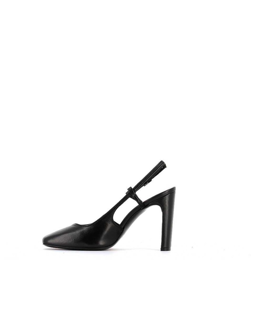 Osmose Escarpin Wanda Cuir Noir Hot