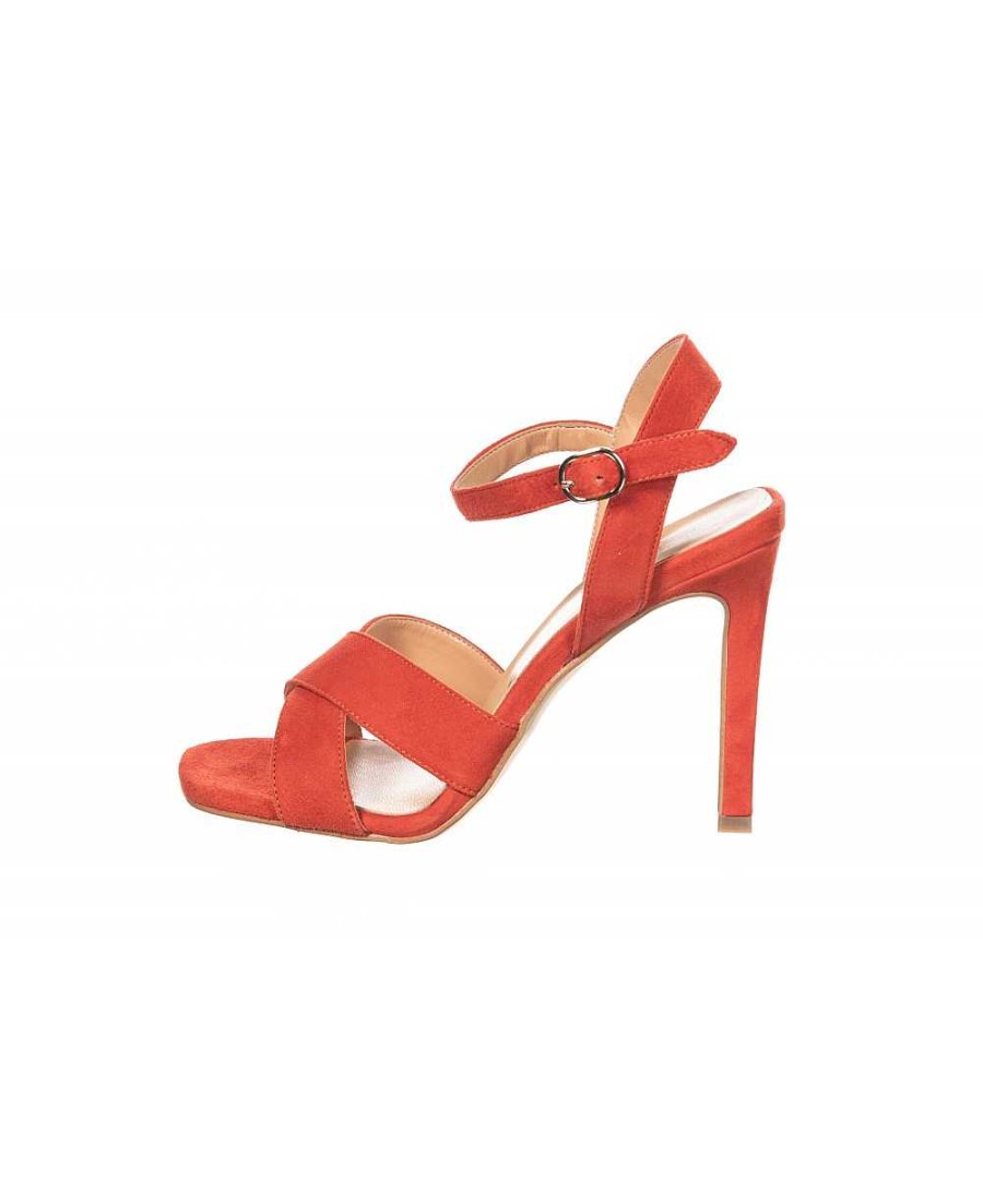 Osmose Signature Osmose Paris : Sandale Cuir Daim Orange A Bride & Talon. Best