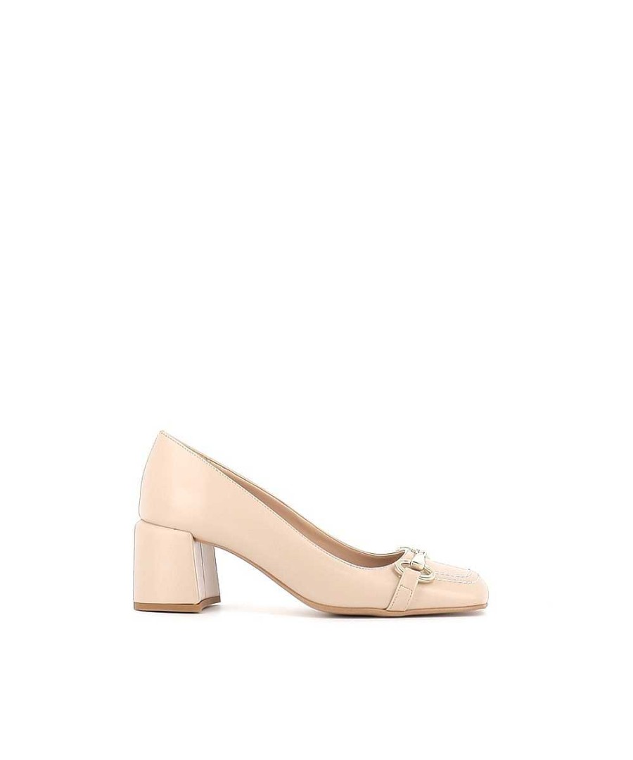 Osmose Escarpin Angelina Cuir Beige New