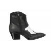 Osmose Tiag Santiag En Cuir Noir Ornee D'Une Etoile Blanche Made In Italy. Clearance