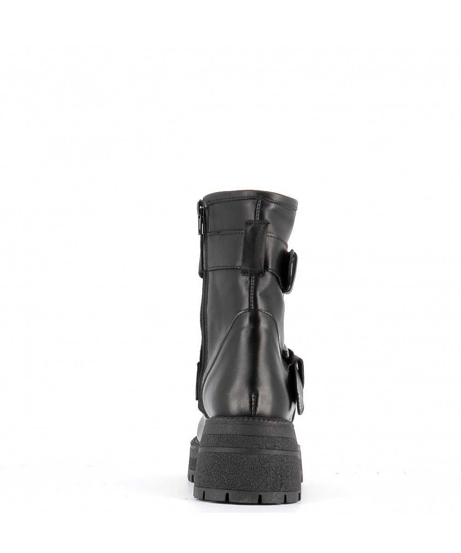 Osmose Boots Gemma Motarde Cuir Noir Best