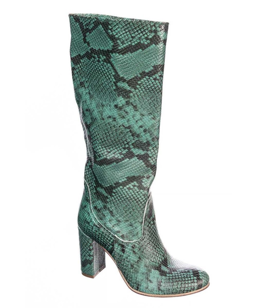 Osmose Shoesez La Touche De Vert En Python Sur La Derniere Botte Osmose Shoes Best