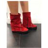 Osmose La Boots Rouge Passion Compensee Femme 2 En 1 Signee Osmose Couture Clearance