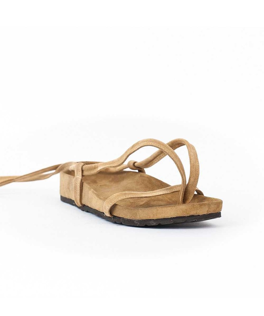 Osmose Sandale Daim Beige Entre Doigt & Ficelle Online