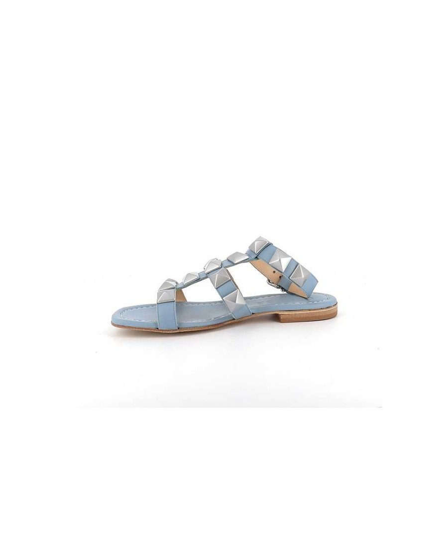 Osmose Sandale Nawel Cuir Bleu Cloute Wholesale