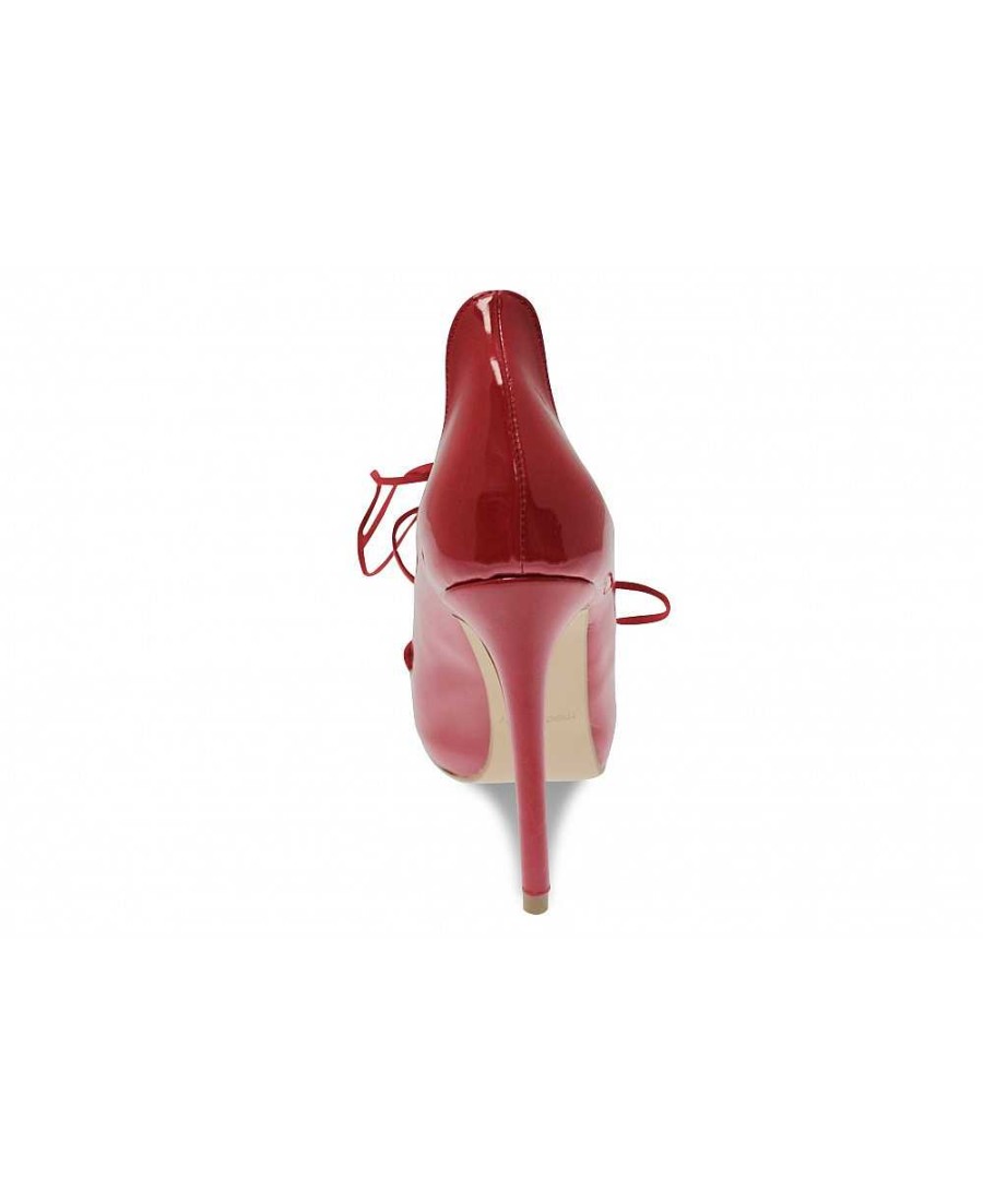 Osmose Votre Coup De Coeur Passionne Osmose: Escarpin Verni Rouge A Lacet Best