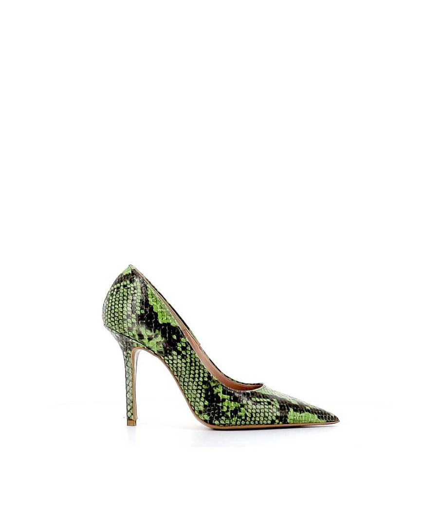 Osmose Escarpin Tina Effet Cuir Python Vert Online