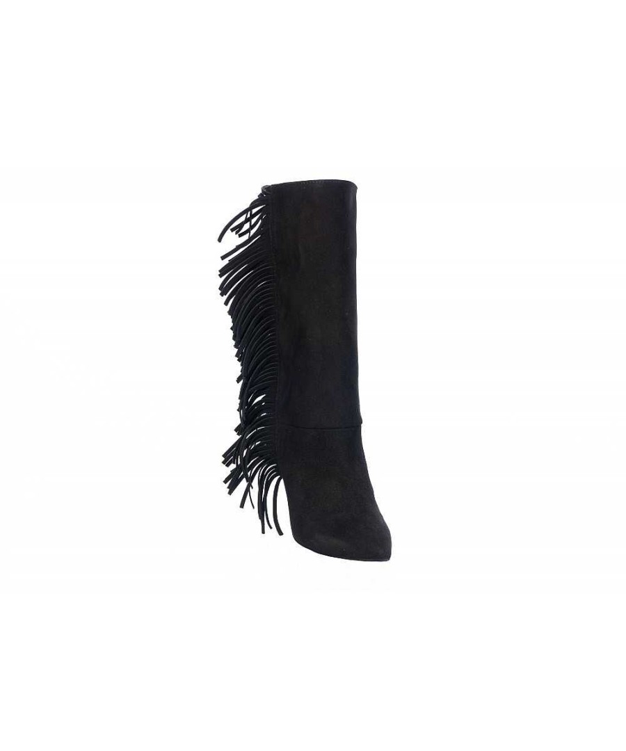 Osmose Black Tendance A Frange & Talon Biseaute En Bottine Osmose Shoes Paris Best