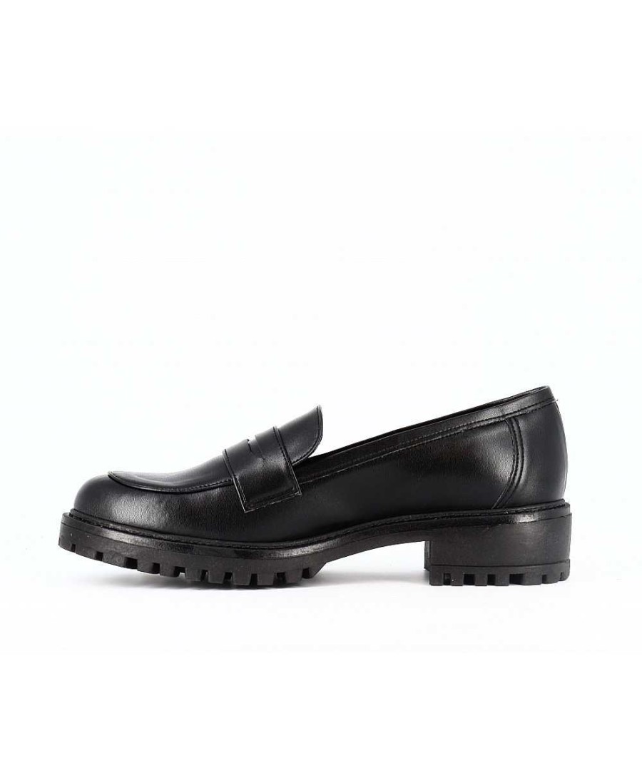 Osmose Mocassin Cuir Vegan Noir New