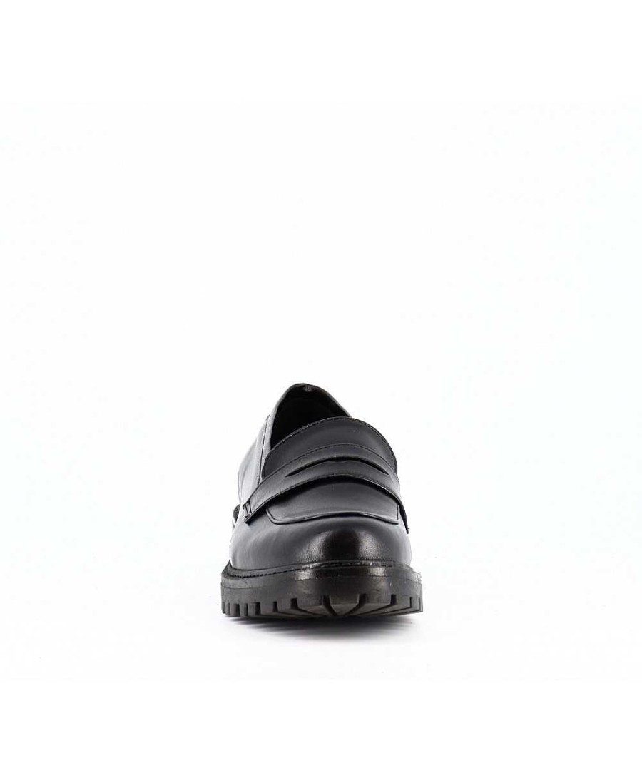 Osmose Mocassin Cuir Vegan Noir New