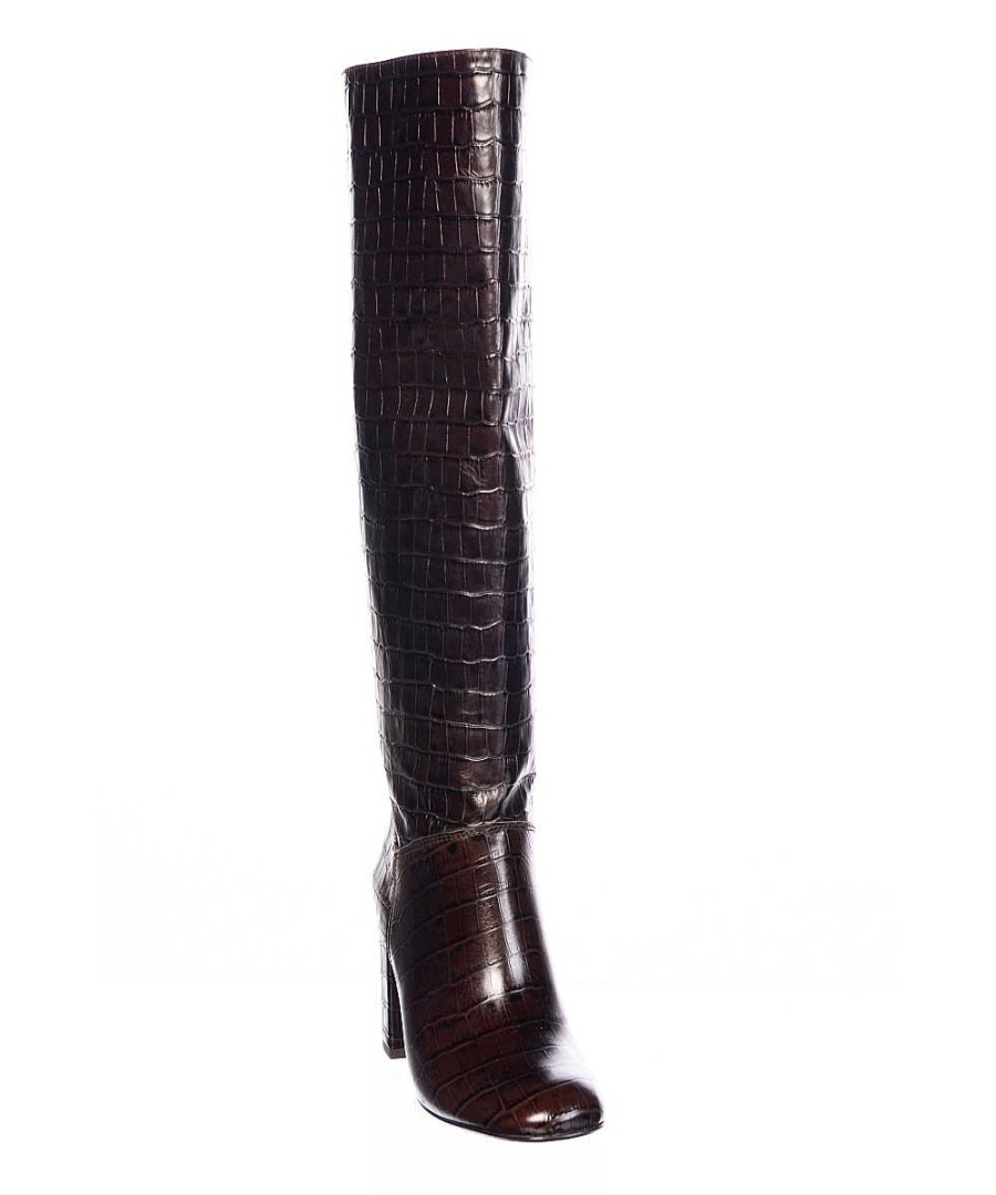 Osmose Nouvelle Ligne De Botte Femme A La Ligne 60'S : Imprimee Croco Marron Online