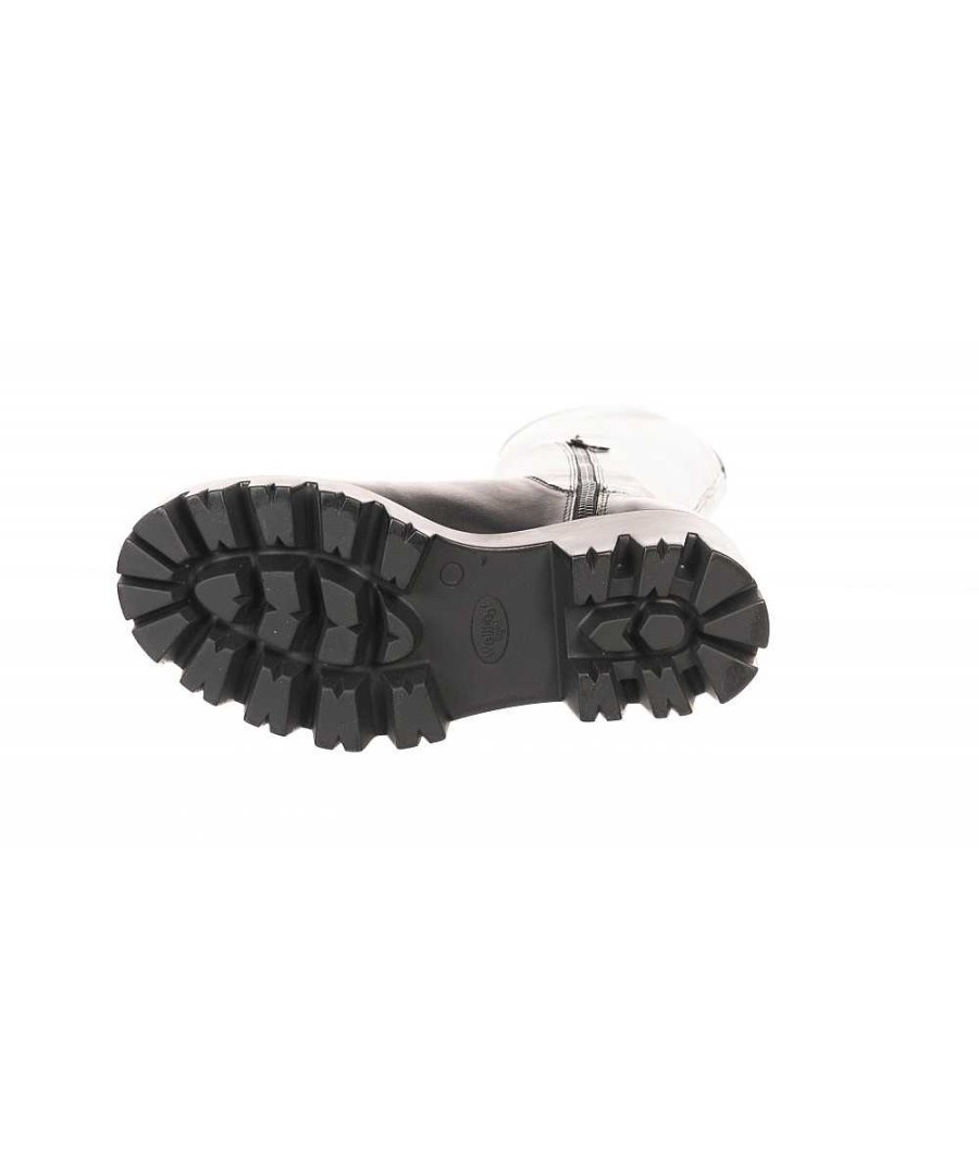 Osmose Cuissardes En Cuir Noir Souple Epousent La Jambe De Leur Tige Zippee. New